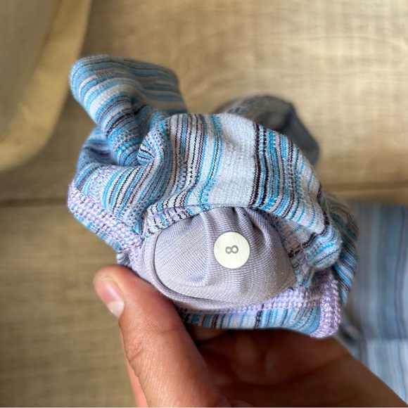 lululemon athletica Blue and Pink Striped Leggings - Picture 4 of 4